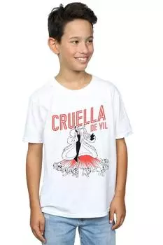 Футболка Круэллы Де Виль «Далматинец» Disney, белый