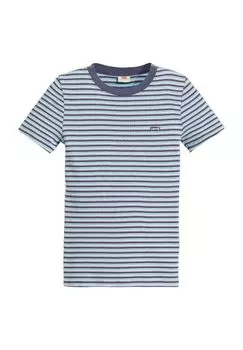 Футболка, круглый вырез, короткий рукав, женская Levi's, цвет Epic Stripe