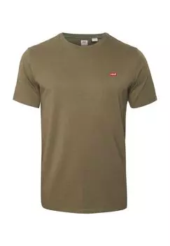 Футболка, круглый вырез, мужская Levi's, хаки