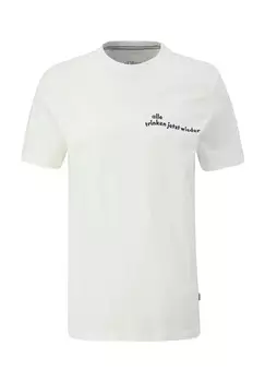 Футболка, круглый вырез, мужская S.Oliver, цвет 01d2 White
