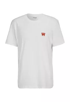 Футболка, круглый вырез, мужская Wrangler, белый