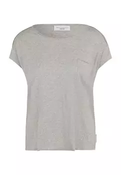 Футболка, круглый вырез, натуральный хлопок, женская Marc O'Polo DENIM, цвет Stone Melange