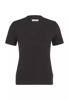 Футболка, круглый вырез, однотонная, женская Marc O'Polo DENIM, черный