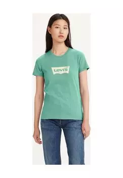 Футболка, круглый вырез, с логотипом, для женщин Levi's, цвет Clr Ext