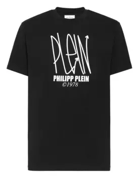 Футболка Круглый вырез SS Череп Philipp Plein, черный