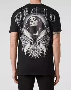 Футболка Круглый вырез SS Graphic Plein Philipp Plein, черный