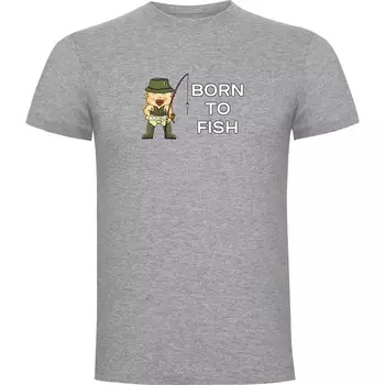Футболка Kruskis Born To Fish, серый