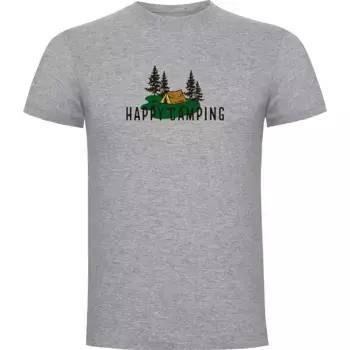 Футболка Kruskis Happy Camping, серый