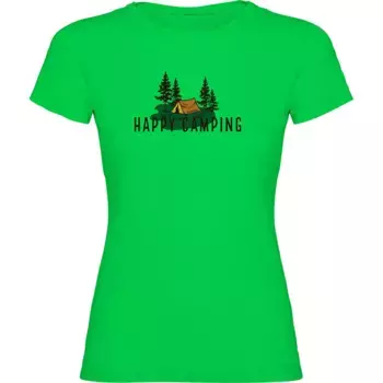 Футболка Kruskis Happy Camping, зеленый