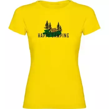 Футболка Kruskis Happy Camping, желтый