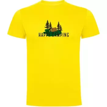 Футболка Kruskis Happy Camping, желтый