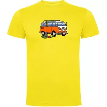 Футболка Kruskis Hippie Van Climbing, желтый