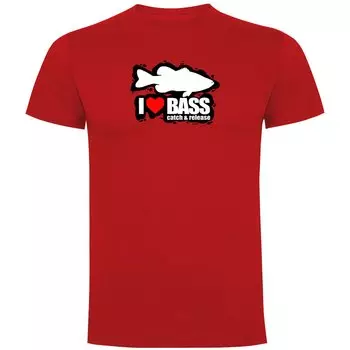 Футболка Kruskis I Love Bass, красный