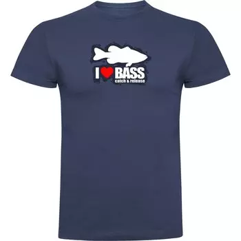 Футболка Kruskis I Love Bass, синий