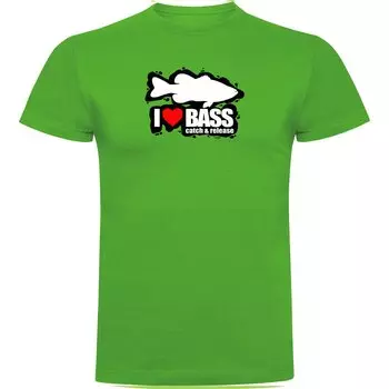 Футболка Kruskis I Love Bass, зеленый