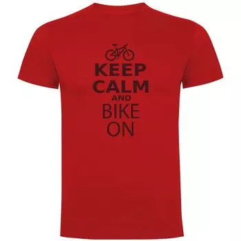 Футболка Kruskis Keep Calm And Bike On, красный