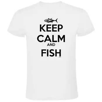 Футболка Kruskis Keep Calm And Fish, белый