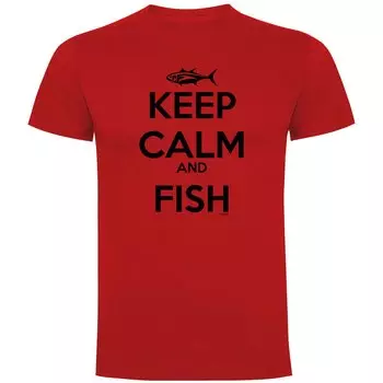 Футболка Kruskis Keep Calm And Fish, красный