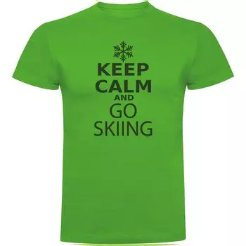 Футболка Kruskis Keep Calm and Go Skiing, зеленый