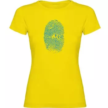 Футболка Kruskis Mountain Fingerprint, желтый