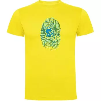 Футболка Kruskis MTB Fingerprint, желтый