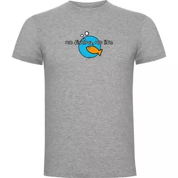 Футболка Kruskis No Fishing No Life, серый
