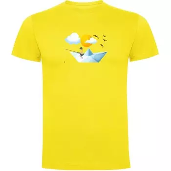 Футболка Kruskis Paper Boat, желтый