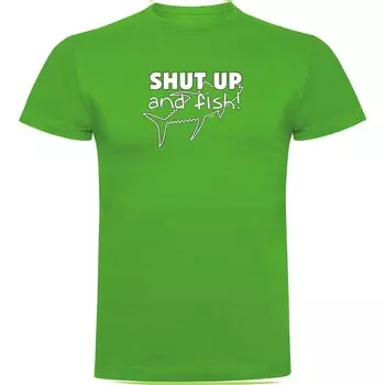 Футболка Kruskis Shut Up And Fish, зеленый