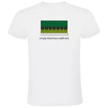 Футболка Kruskis Simply Black Bass Addicted, белый