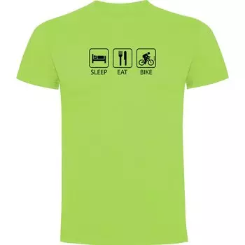 Футболка Kruskis Sleep Eat And Bike, зеленый