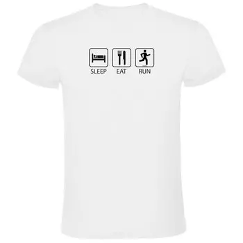 Футболка Kruskis Sleep Eat And Run, белый
