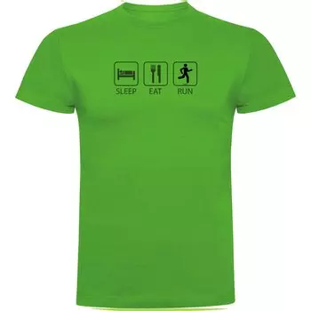 Футболка Kruskis Sleep Eat And Run, зеленый