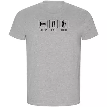 Футболка Kruskis Sleep Eat And Trek ECO, серый