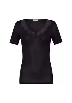 Футболка Кружевное Восторг HANRO, цвет Black Damen