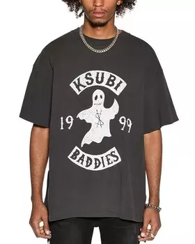 Футболка Ksubi с круглым вырезом и логотипом, черный