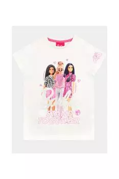 Футболка «Куклы стоят вместе» Barbie, белый