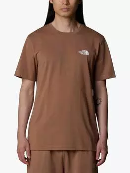 Футболка-купол с коротким рукавом regular fit из хлопчатобумажной смеси The North Face, цвет Latte
