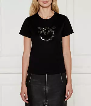Футболка Квентина Regular Fit Pinko, черный