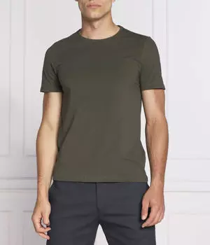 Футболка кыран Slim fit Oscar Jacobson, зеленый