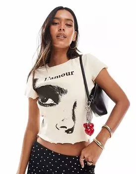 Футболка L'amour baby от Miss Selfridge