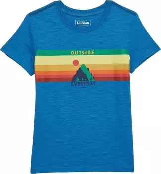 Футболка L.L.Bean Graphic Tee Glow in the Dark, цвет Marine Blue Outside Everyday