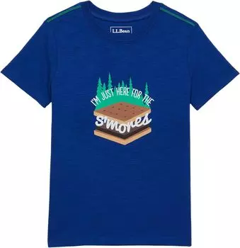 Футболка L.L.Bean Graphic Tee Short Sleeve, цвет Indigo Ink S'Mores