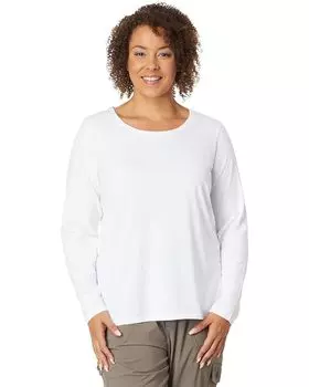 Футболка L.L.Bean Plus Size Soft Stretch Supima, белый