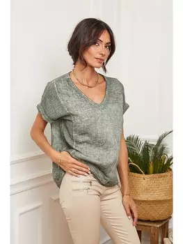 Футболка La Compagnie Du Lin, оливковый