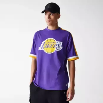 Футболка La Lakers Nba Panel New Era Oversize, лиловый