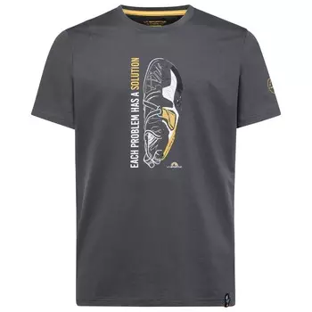 Футболка La Sportiva Solution, цвет Carbon/Yellow