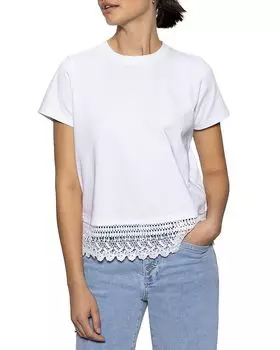 Футболка Lace Remix Sanctuary, белый