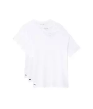 Футболка Lacoste 100% Cotton Regular Fit Crew-neck T-shirt 3-pack, белый