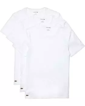 Футболка Lacoste 3-Pack Crew Neck Slim Fit Essential, белый