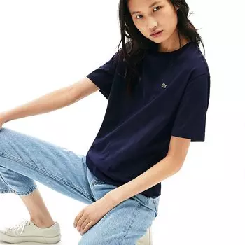 Футболка Lacoste Crew Premium Cotton, синий